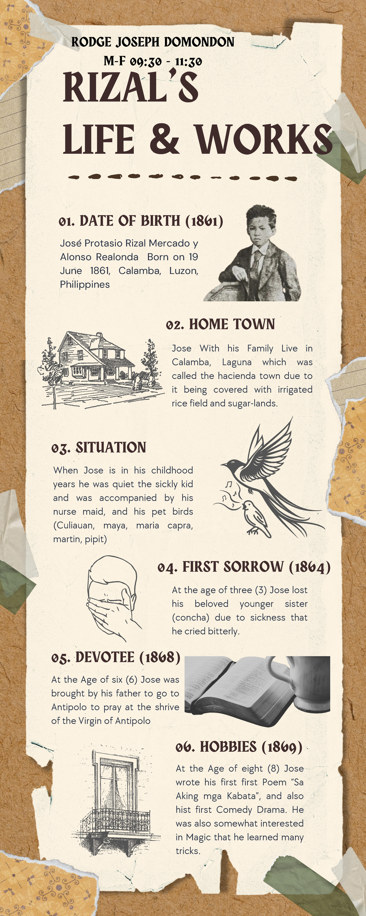 Rizal's Life & Works 1861-1882: An Infographic Overview - Studocu