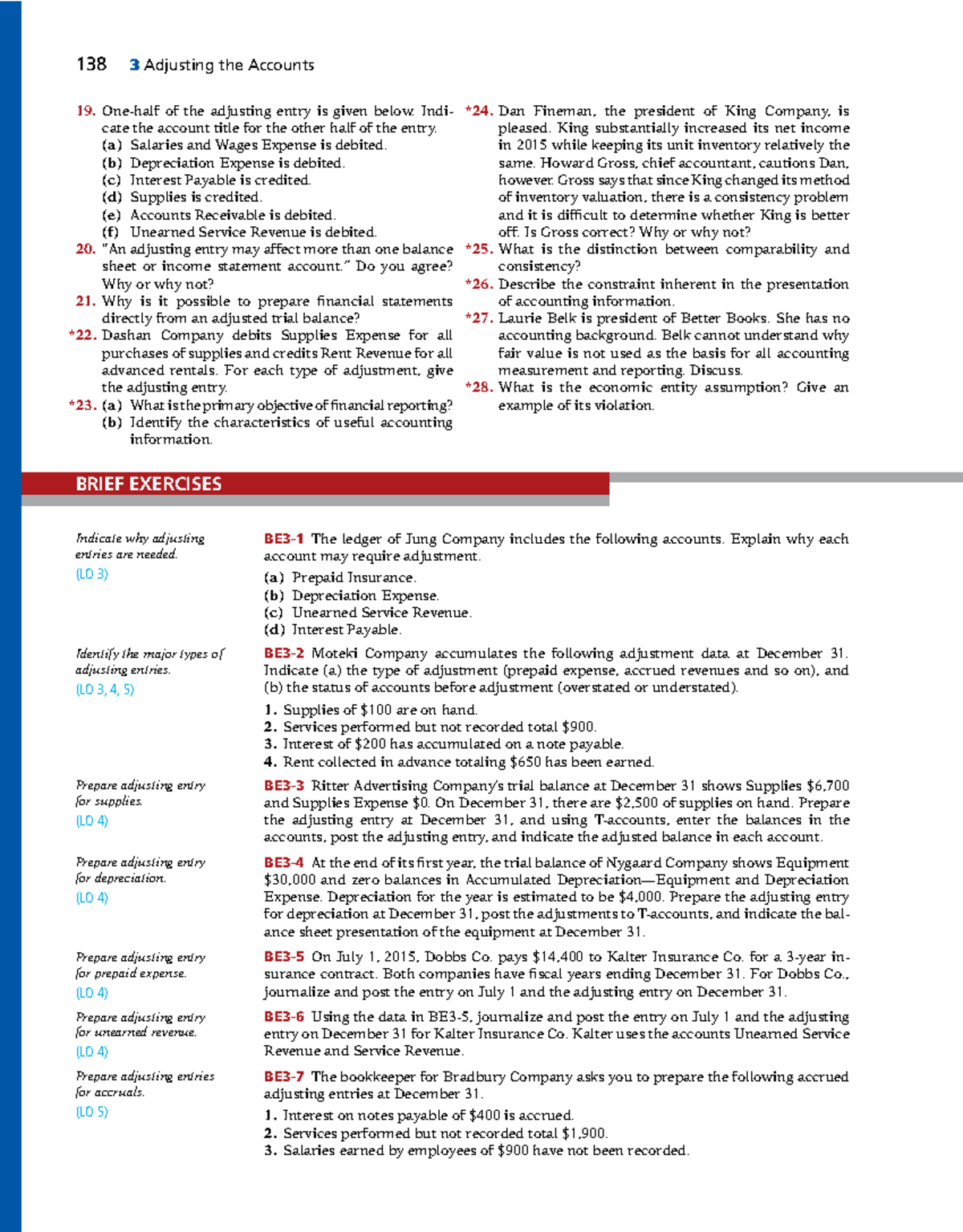 Chapter 3 Exercise - Adjusting the Accounts Overview - Studocu