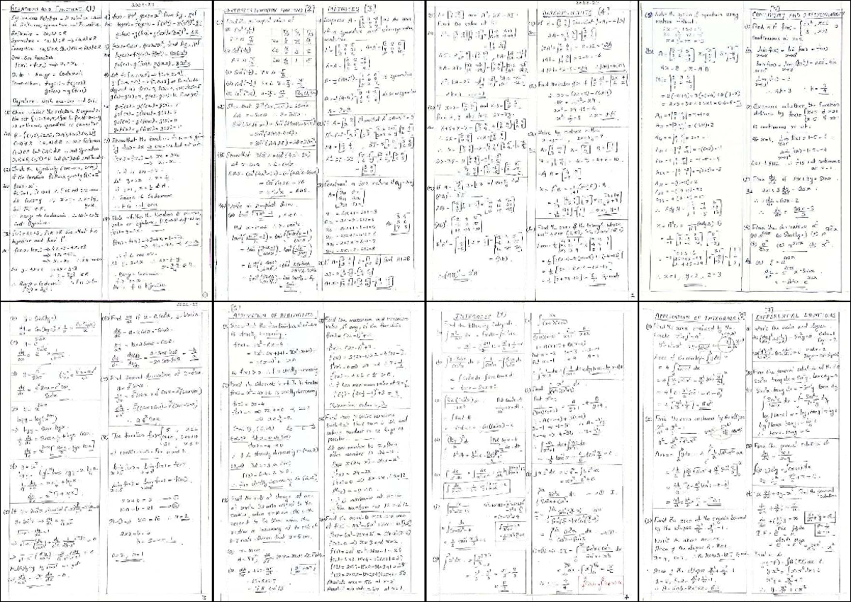 Plus Two Maths Micro Notes (Handwritten) - Studocu