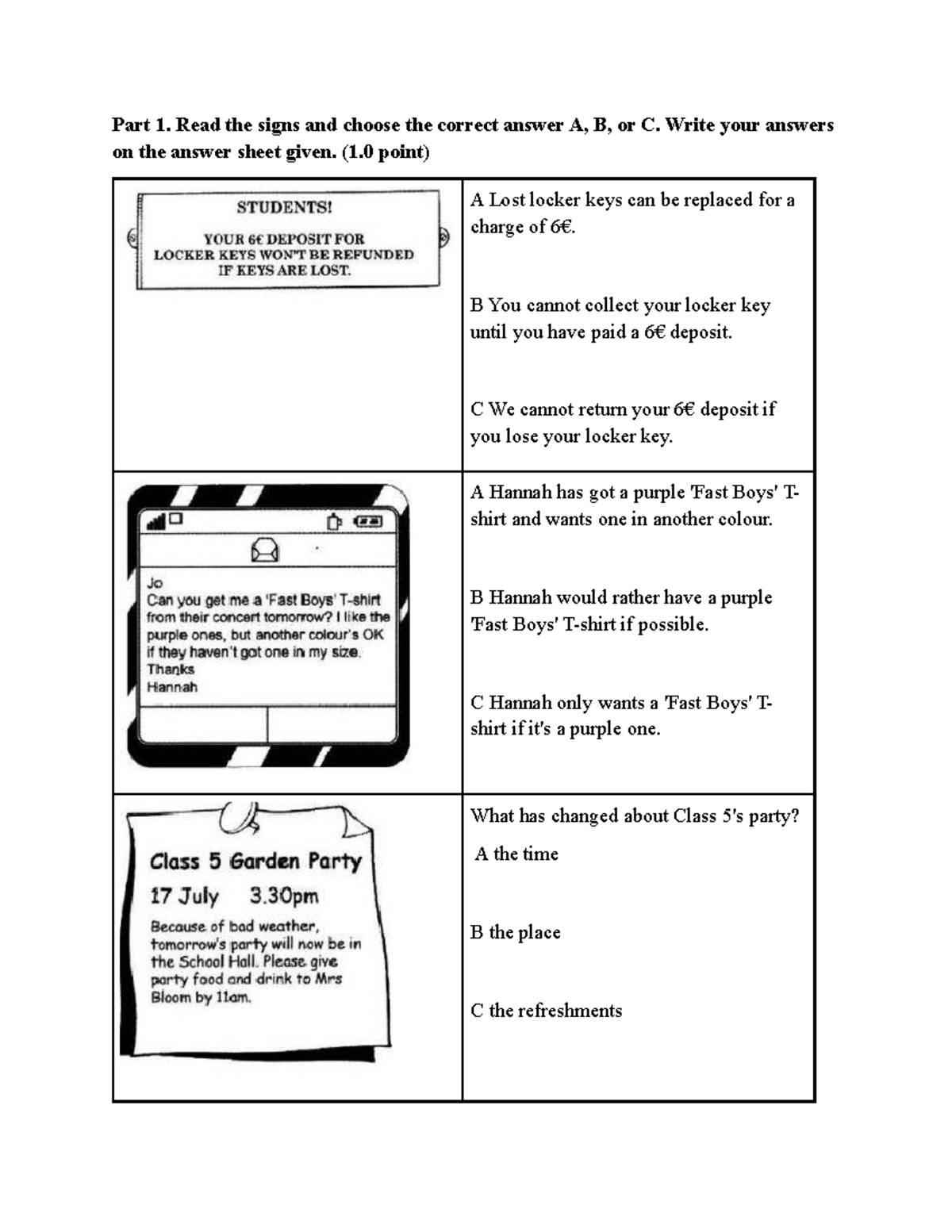 Part 1 - Reading Comprehension Practice for ESL Students - Studocu
