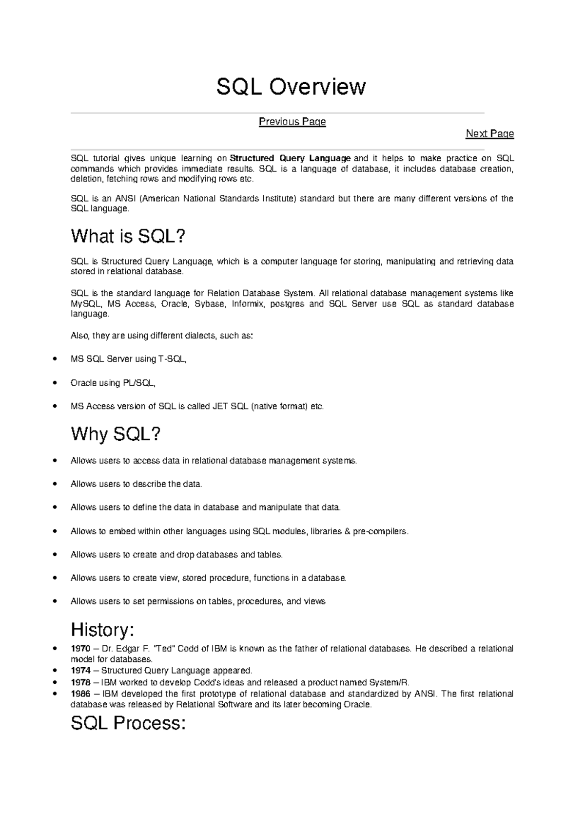 SQL Notes: Comprehensive Overview of Structured Query Language - Studocu