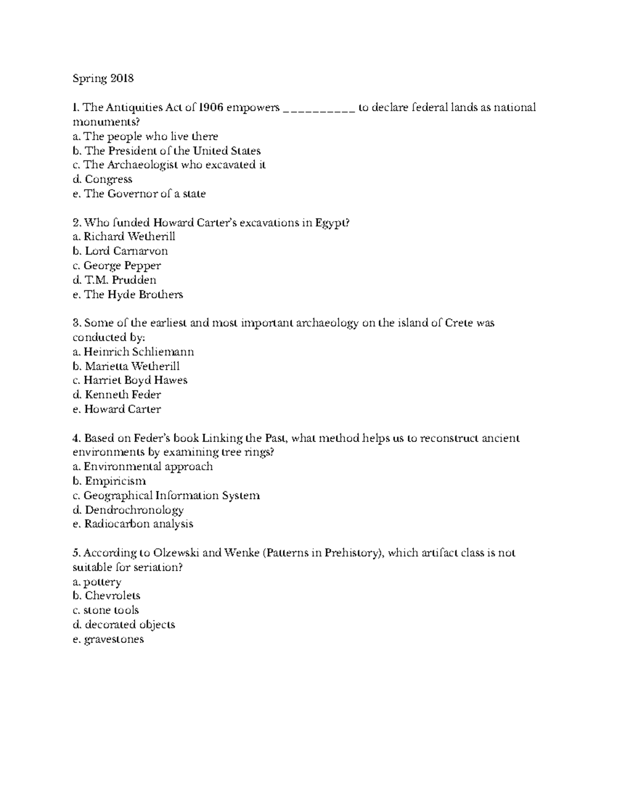 ANTH 101: Exam 1 Study Guide on Archaeological Methods and History ...
