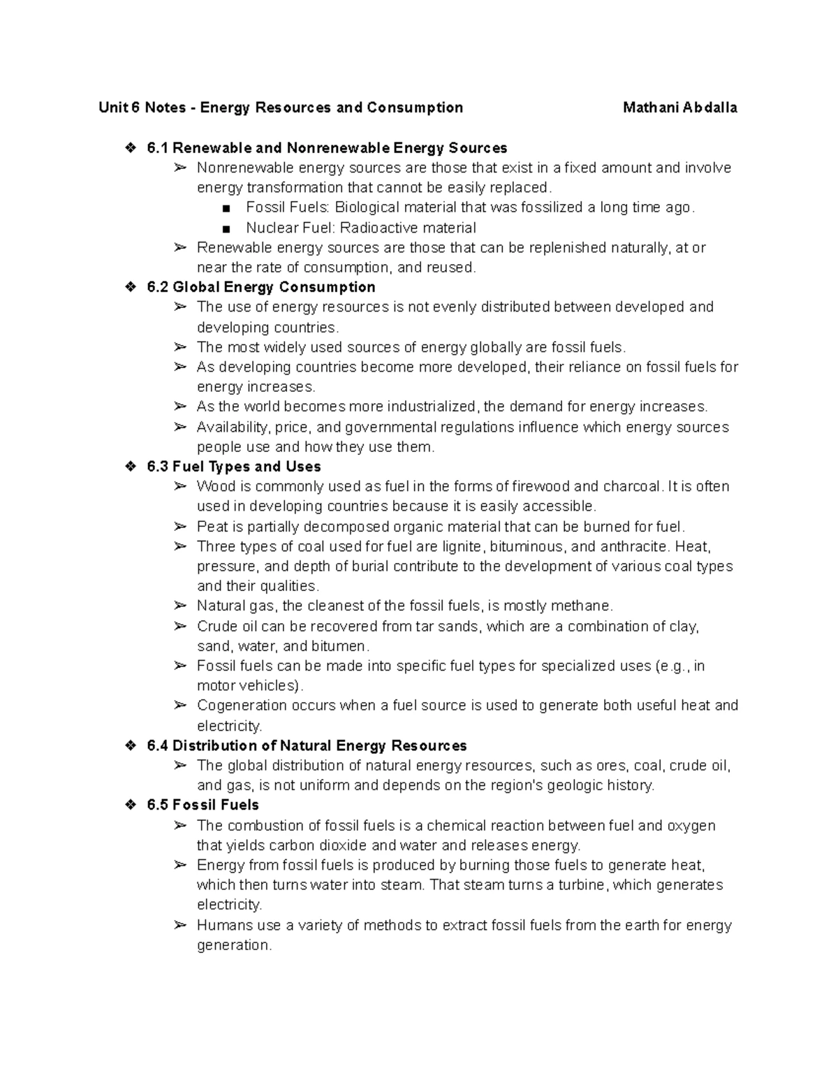 APES 24.25 Unit 4 Notes Earth Systems, Geology, and Resources Review