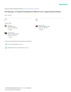 New Methods for Enhancing 3D Visualization Skills in Engineering ...