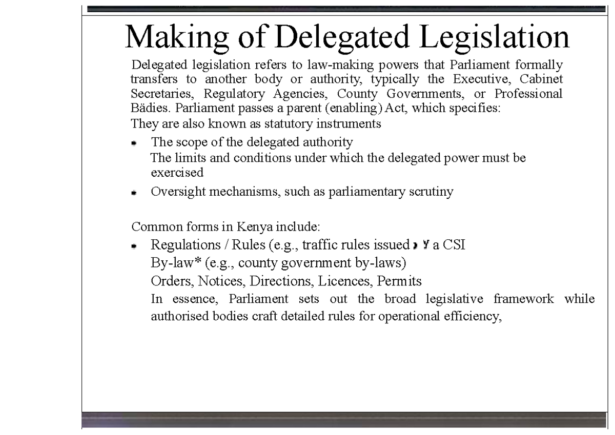 Delegated Legislation: Overview, Importance, and Case Law Analysis ...