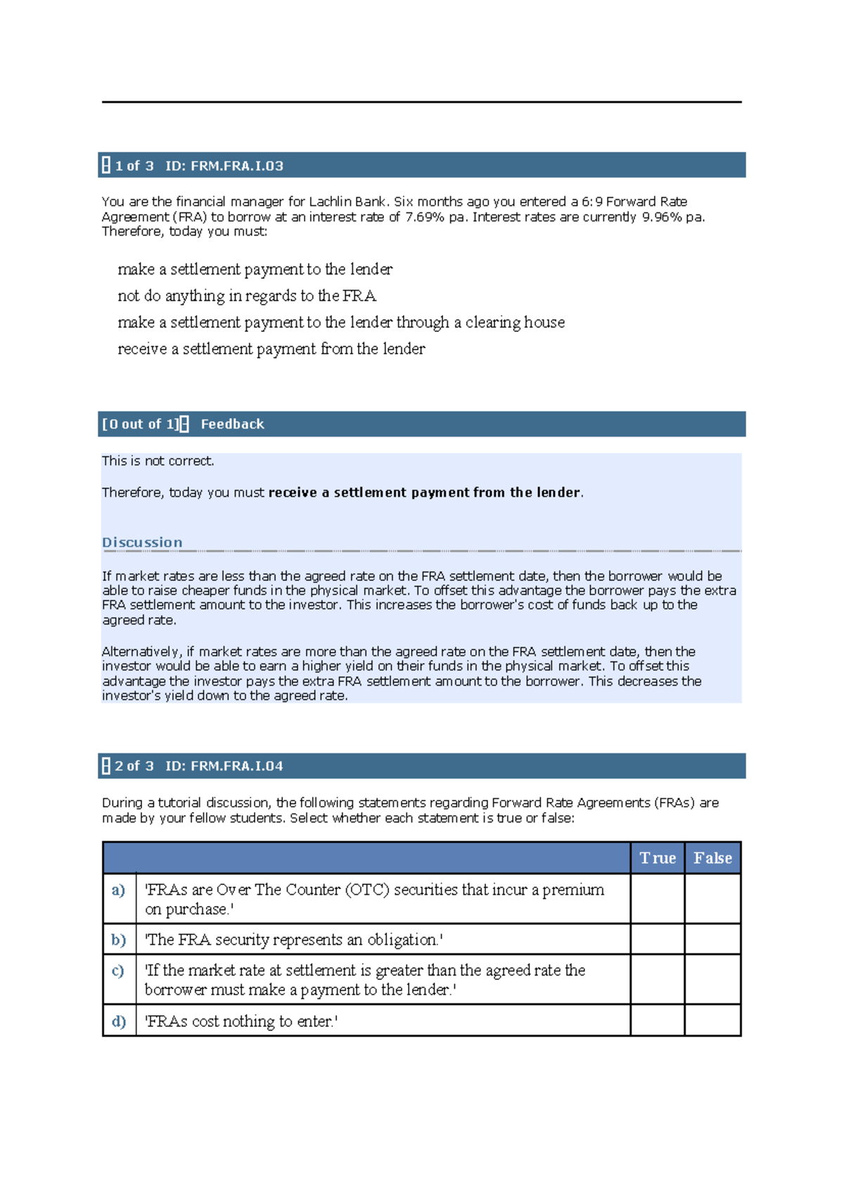Forward Rate Agreements (FRM.FRA) - Understanding Key Concepts and ...