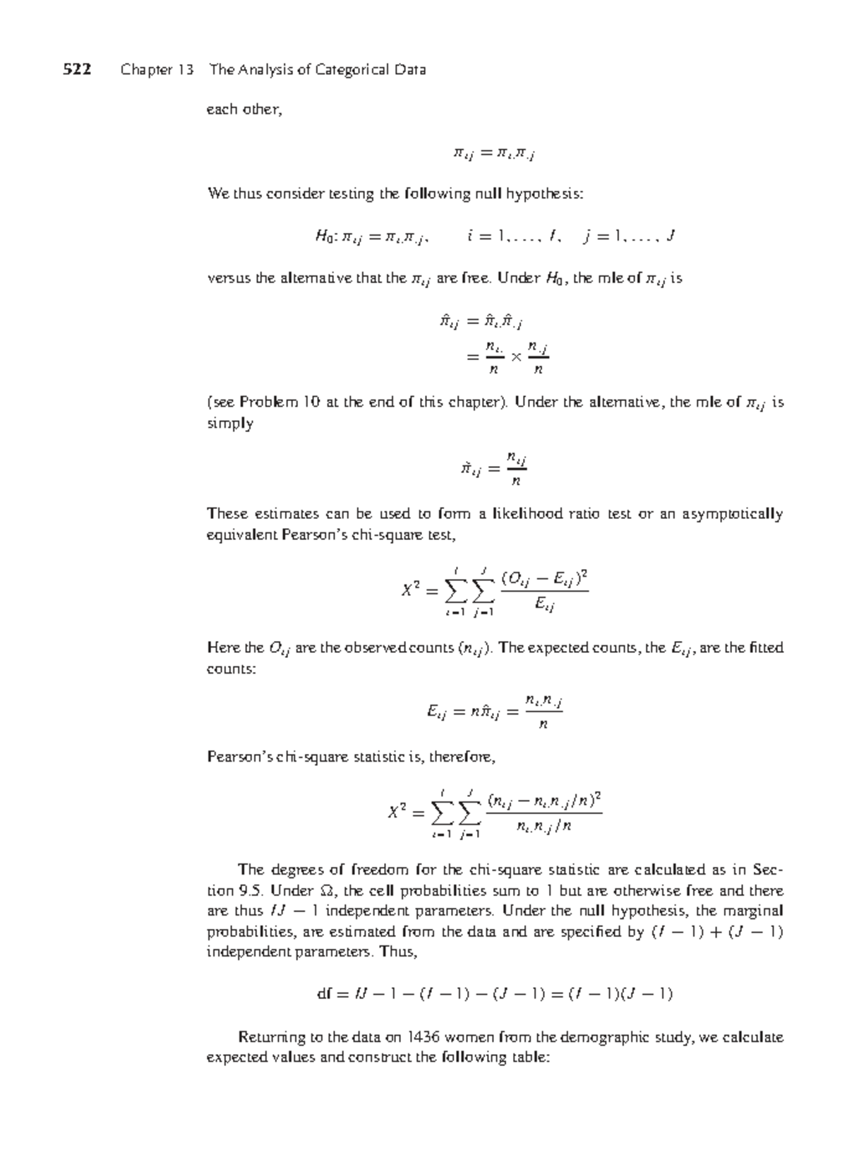 522 Chapter 13: Categorical Data Analysis and Testing - Studocu