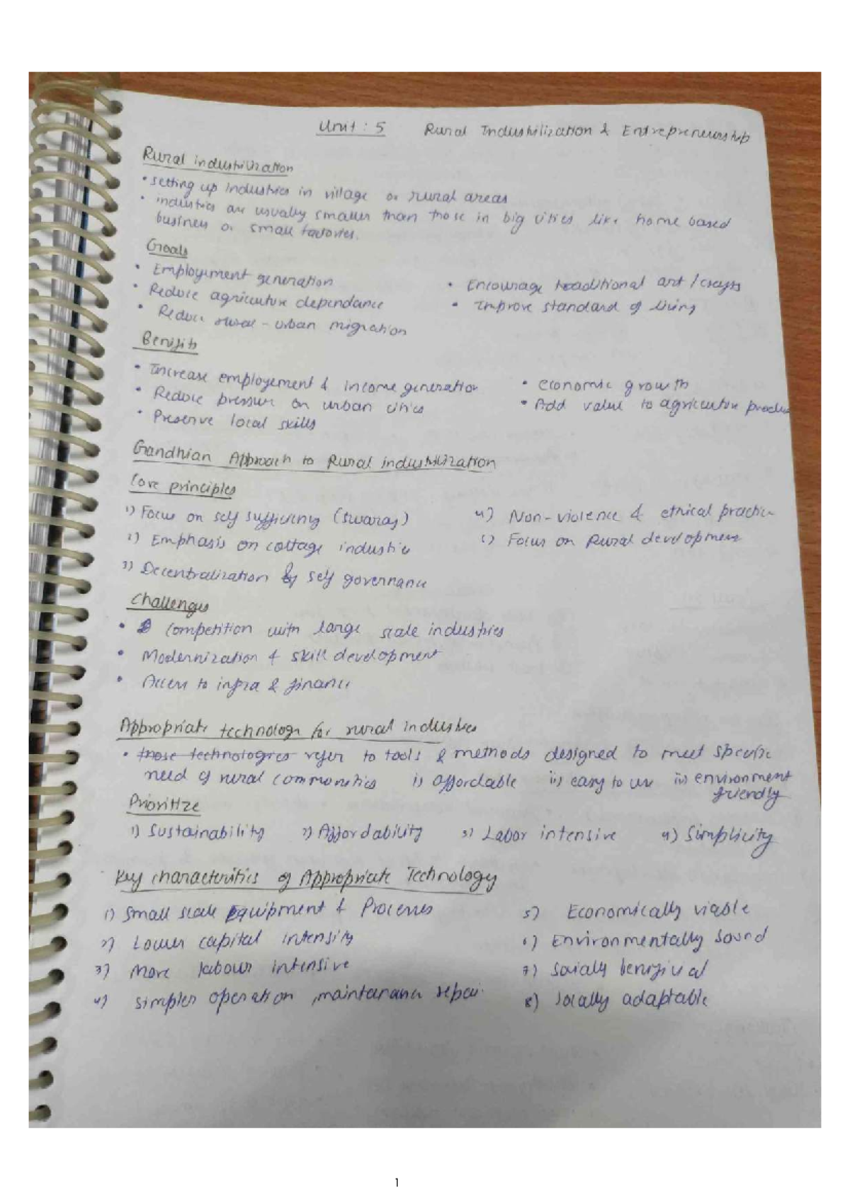 Rural Entrepreneurship and Industrialization: UNIT 5 Insights - Studocu