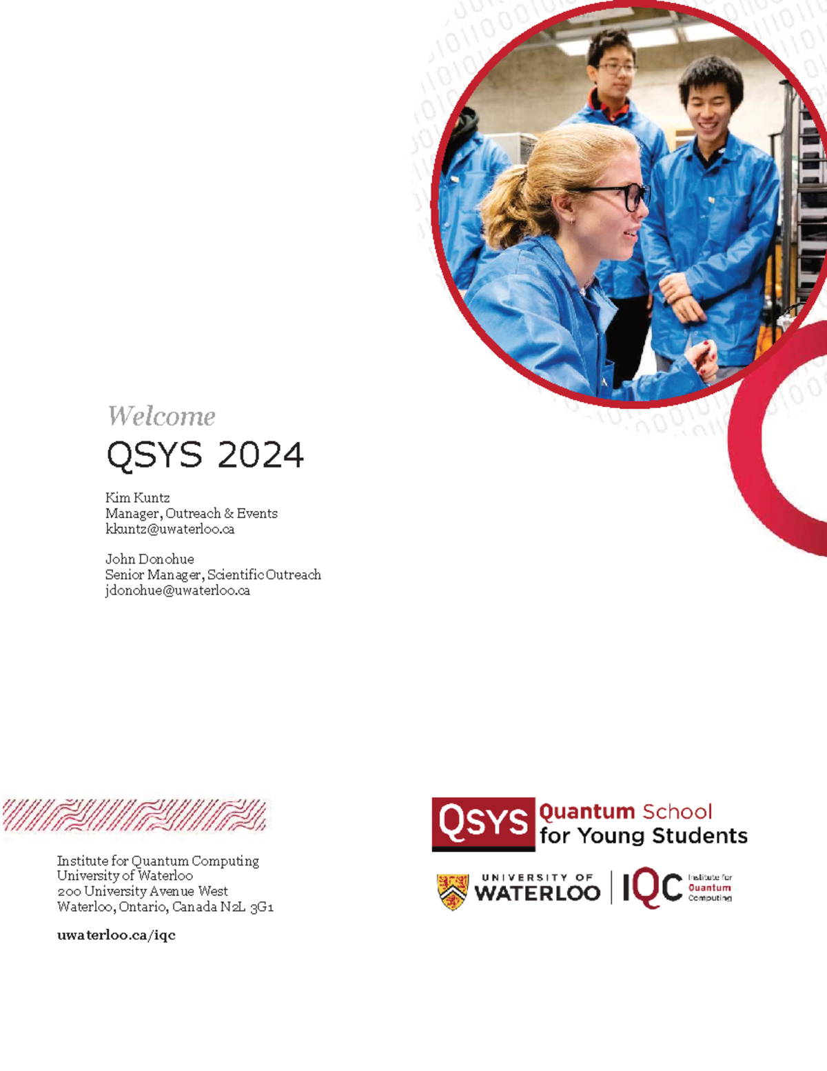 QSYS 2024 Welcome Guide: Quantum School for Young Students - Studocu
