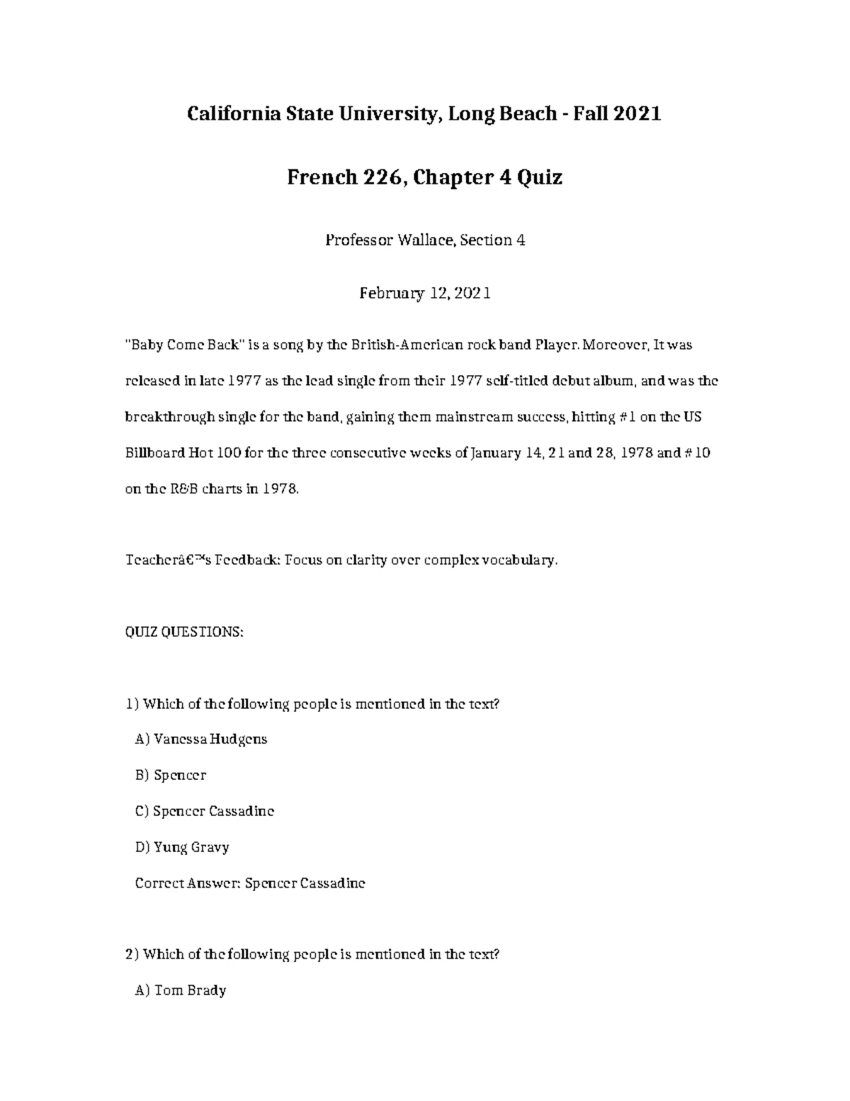 French 226 Chapter 6 Review - California State University, Long Beach ...