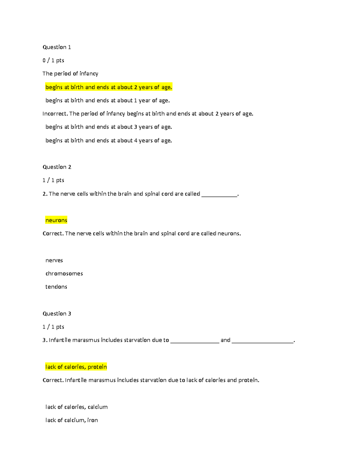 Psychology Quiz - Module 7: Life Span Development Insights - Studocu
