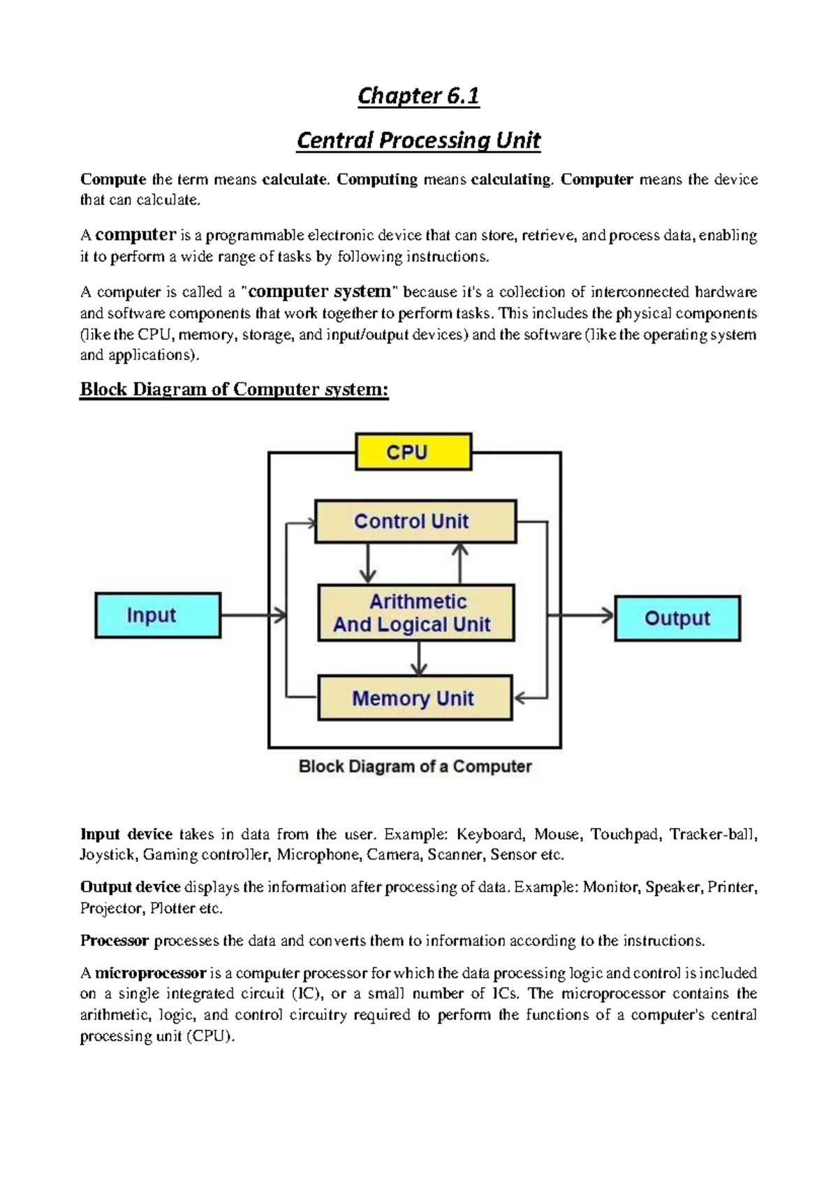 Ch6 1 - Understanding the central processing unit and its components ...