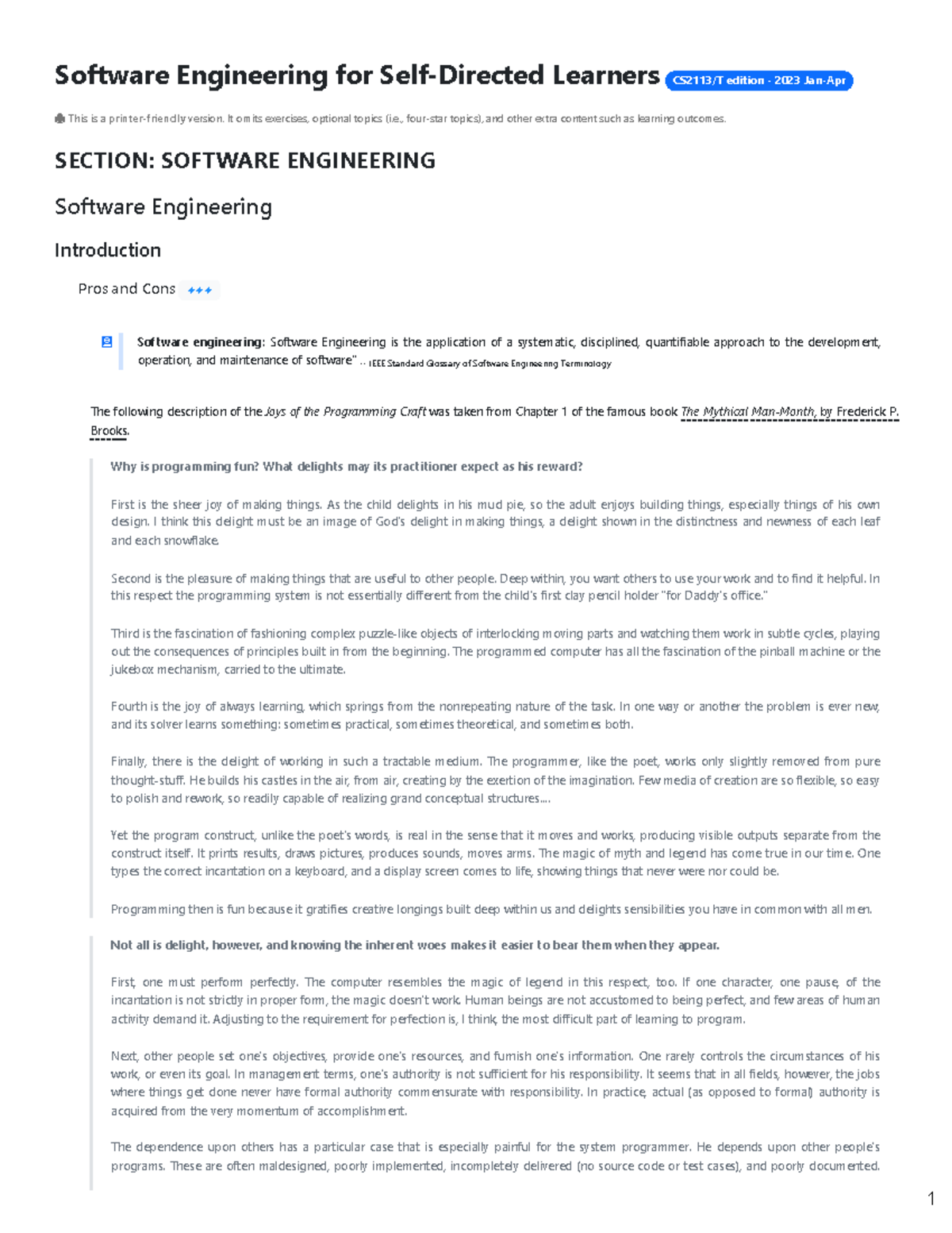 CS2113 Final Exam Study Notes - Key Concepts & Principles - Studocu