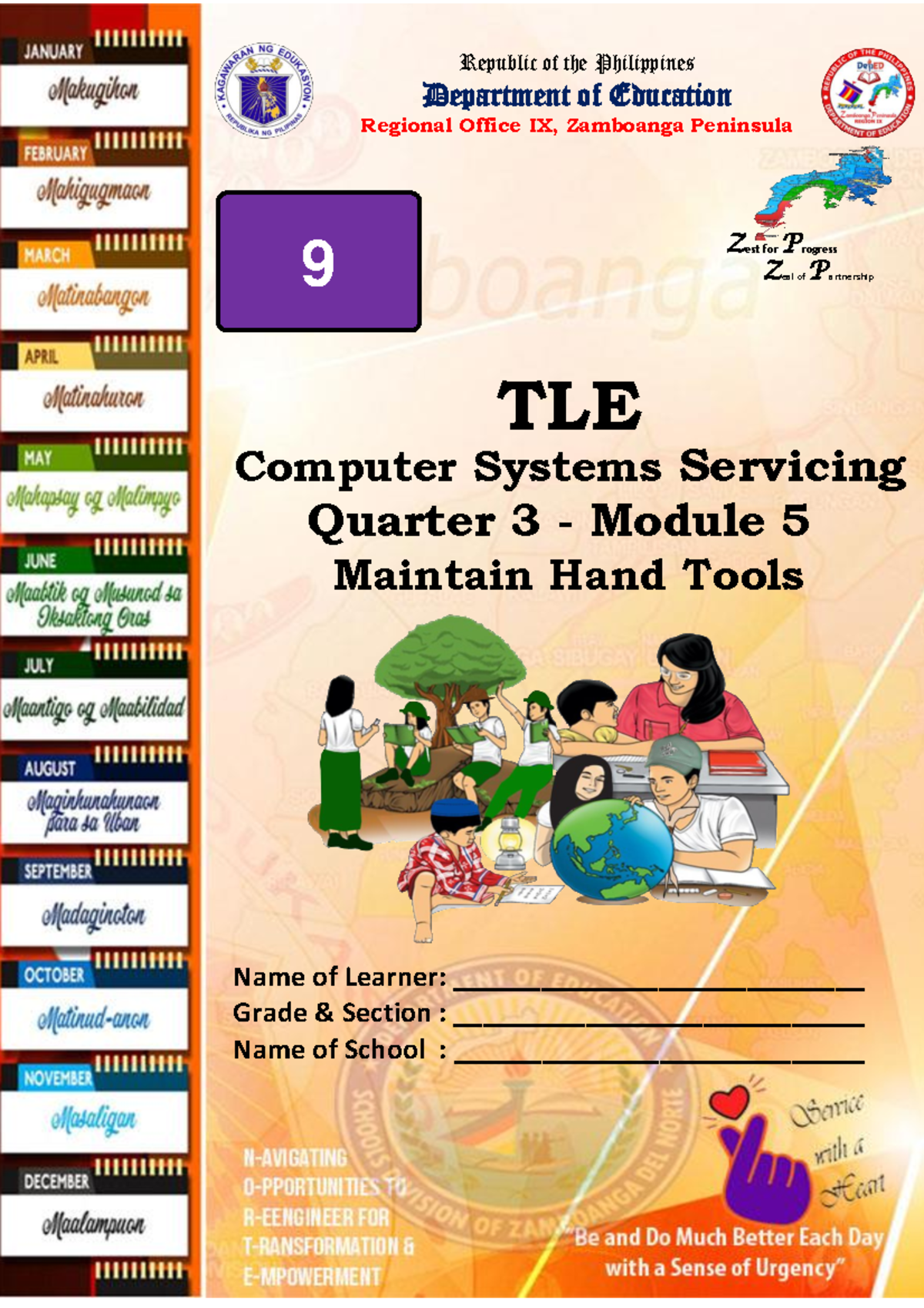 TLE 9 CSS Q3 - Module 5: Proper Storage of Hand Tools - Studocu
