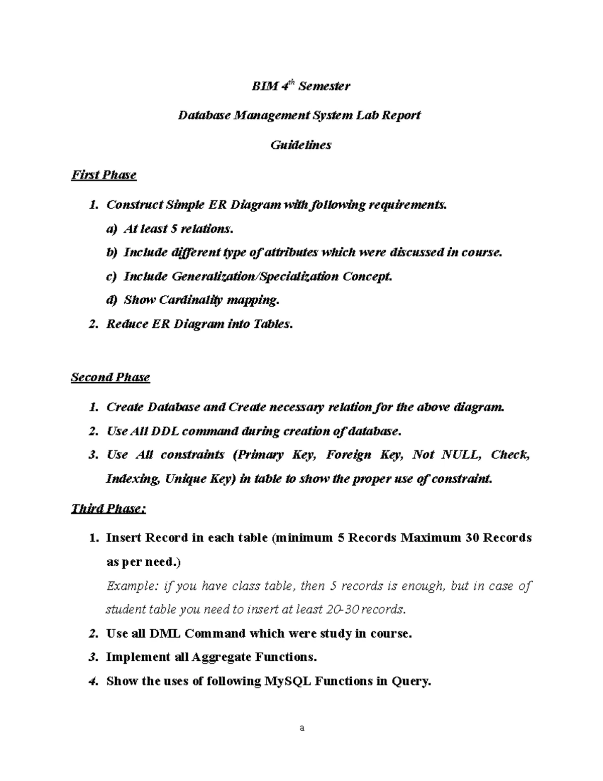 20 MCQ Questions on DBMS for Final Exam Preparation - Studocu