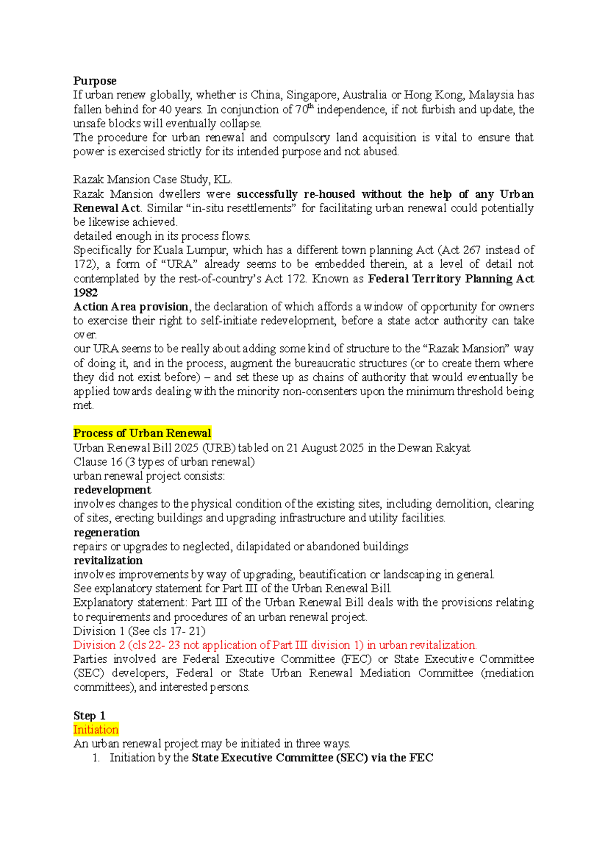 Urban Renewal in Malaysia: A Case Study of Razak Mansion and URB 2025 ...