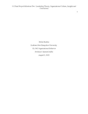 OL-342 Final Project: Analyzing Organizational Behavior at GM - Studocu