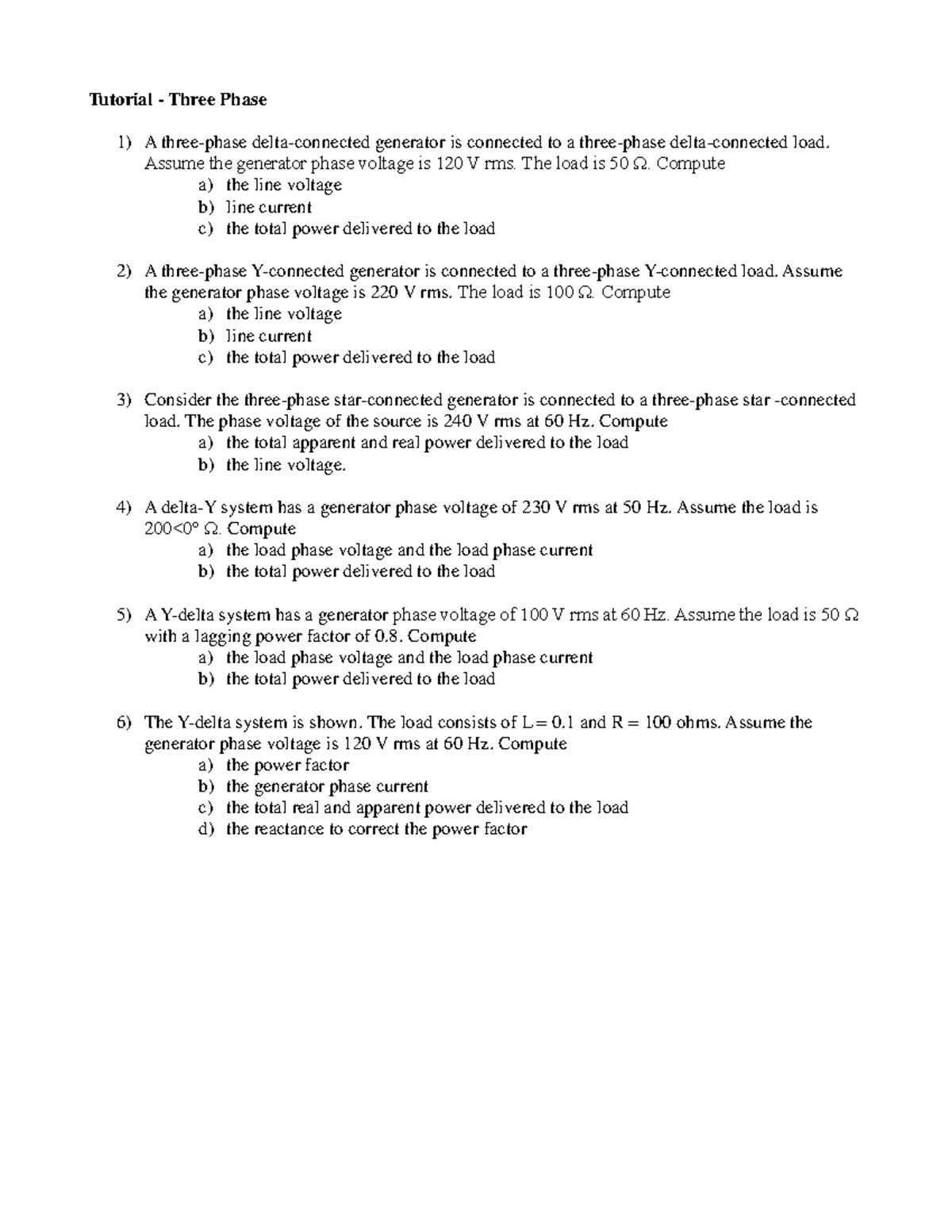 Electrical Tutorial 2: Generator Load Calculations and Power Analysis ...