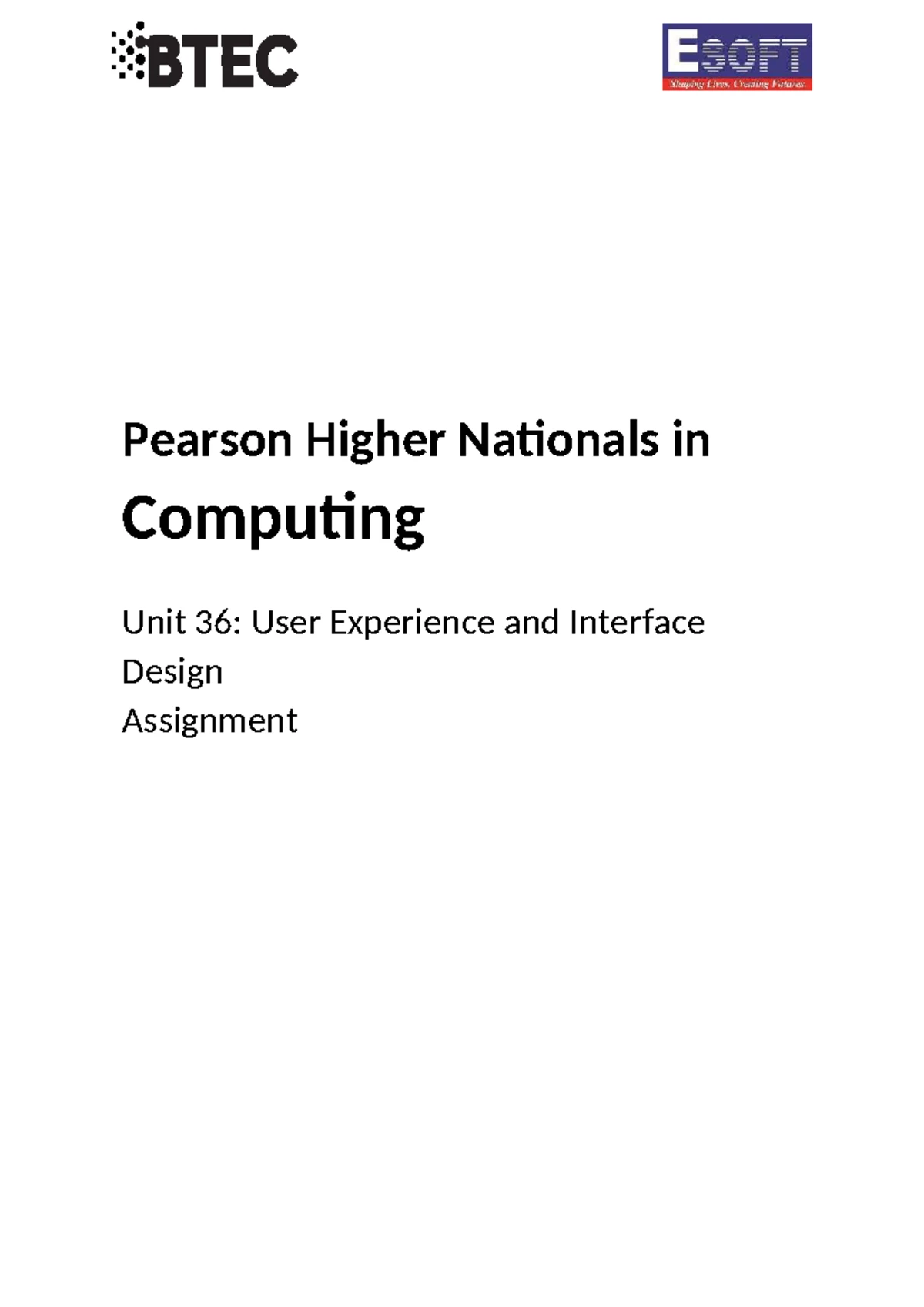 HND Computing Unit 16: CRP Proposal on Big Data Analytics - Studocu