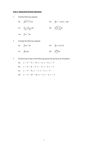 Unit 1 – Practice Questions - Unit 1 – Practice Questions Rules of ...