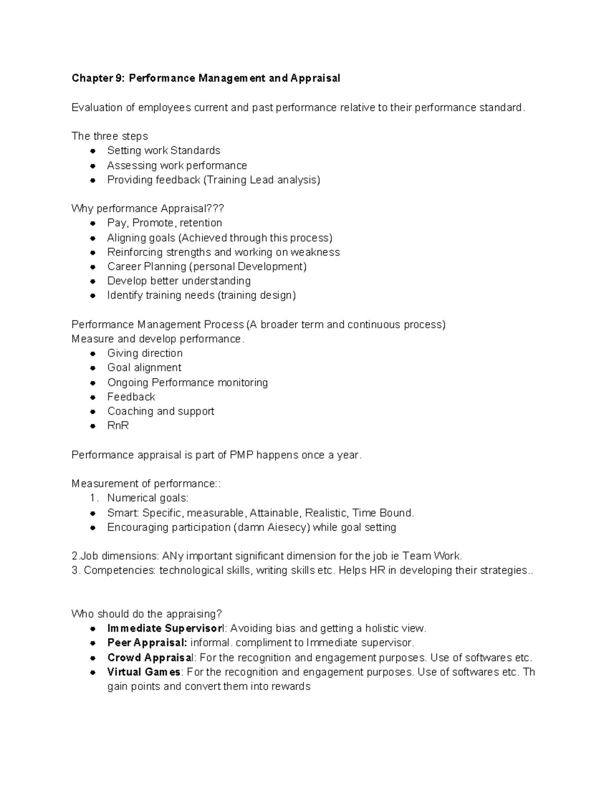 HRM Dessler Chapter 9: Performance Management & Appraisal Insights ...