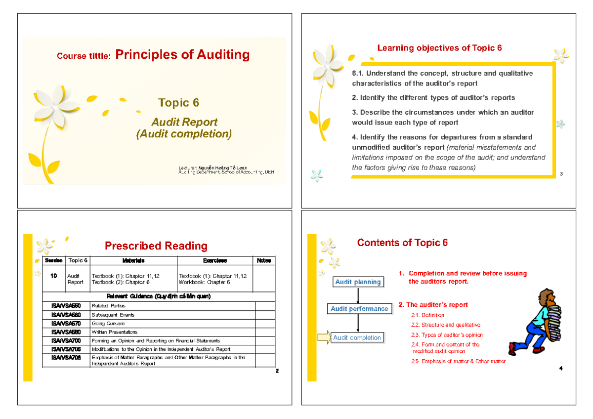 Topic 6 - Audit Report on Student Printing | Principles of Auditing ...