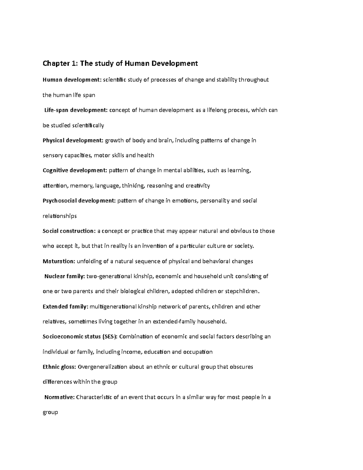 Chapter 1-5 DevPsych Summary: Key Concepts in Human Development - Studocu