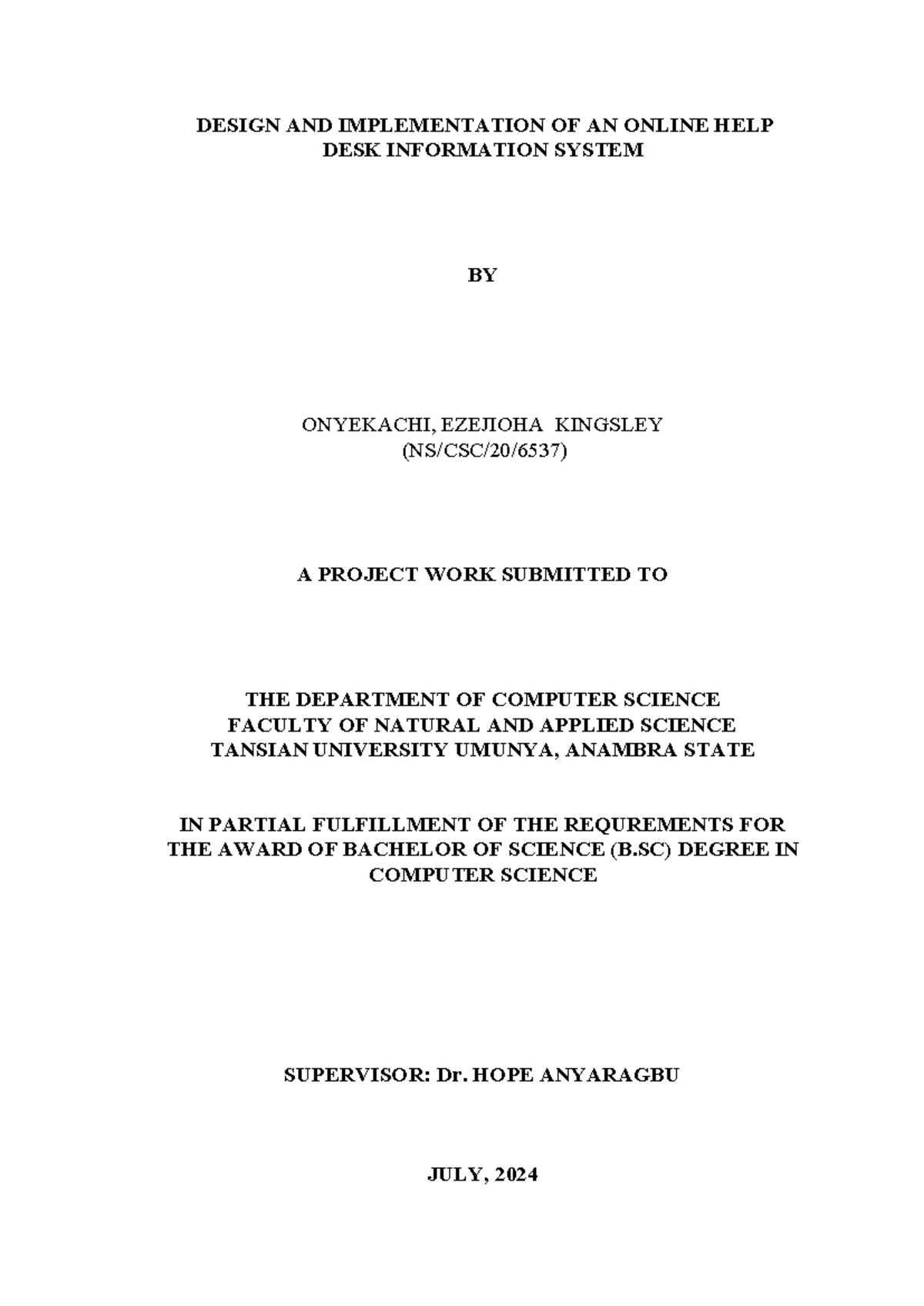 DESIGN AND IMPLEMENTATION OF OIMS: A PROJECT REPORT (CS 2024) - Studocu