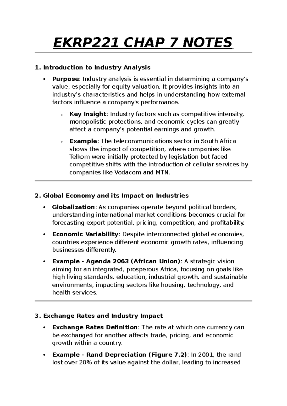 EKRP221 CHAP 7 Investment Management Summary and Insights - Studocu