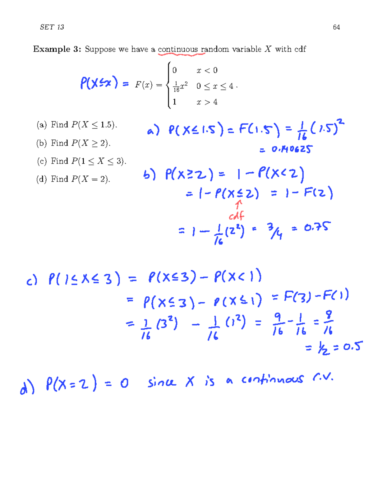 Stat255: Continuous Random Variables & Normal Distribution Notes - Studocu