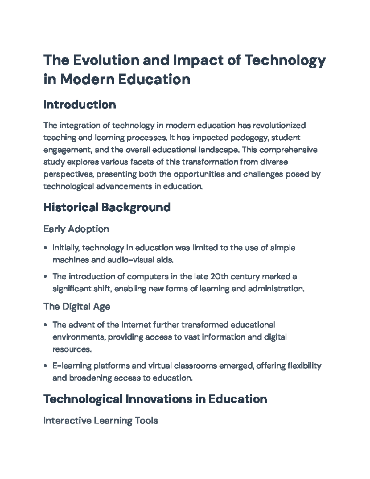 Technology Integration in Education: Opportunities & Challenges - The ...