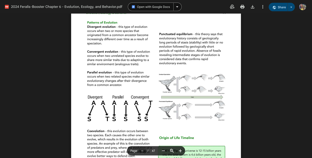 2024 Chapter 6: Evolution, Ecology, and Behavior Notes - Studocu