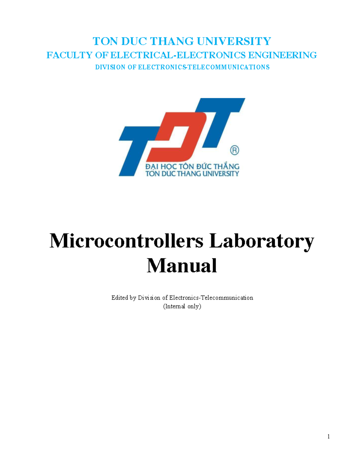 Laboratory Manual for Microcontrollers (VXL 100) - Proteus Software ...