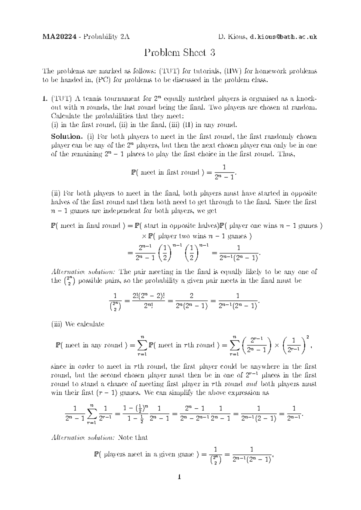 Sol3 - Algebra 2A Practice Sheet Exercises Solutions - Pr♦ t② ♦ s - Studocu