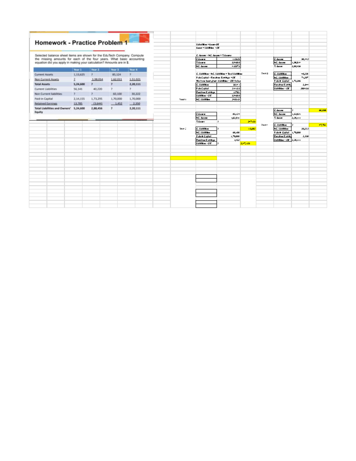 Accounting Equation Problems: Assets, Liabilities & Balance Sheet ...