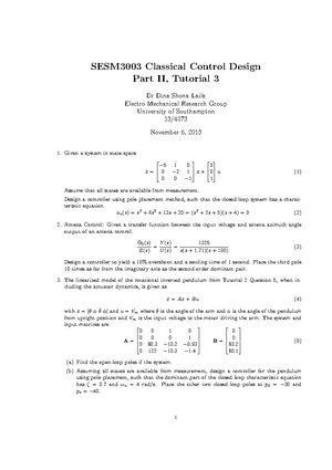 SESM3030W1 SESM3030 2018 19 - UNIVERSITY OF SOUTHAMPTON SESM3030W ...