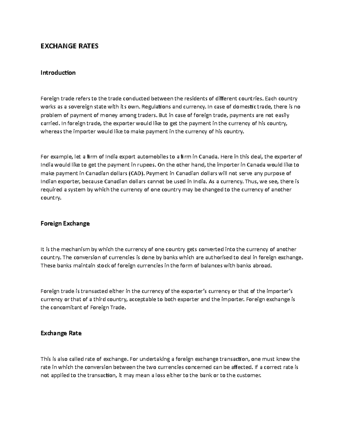 Exchange Rates Practice Set: Understanding Currency Conversion ...