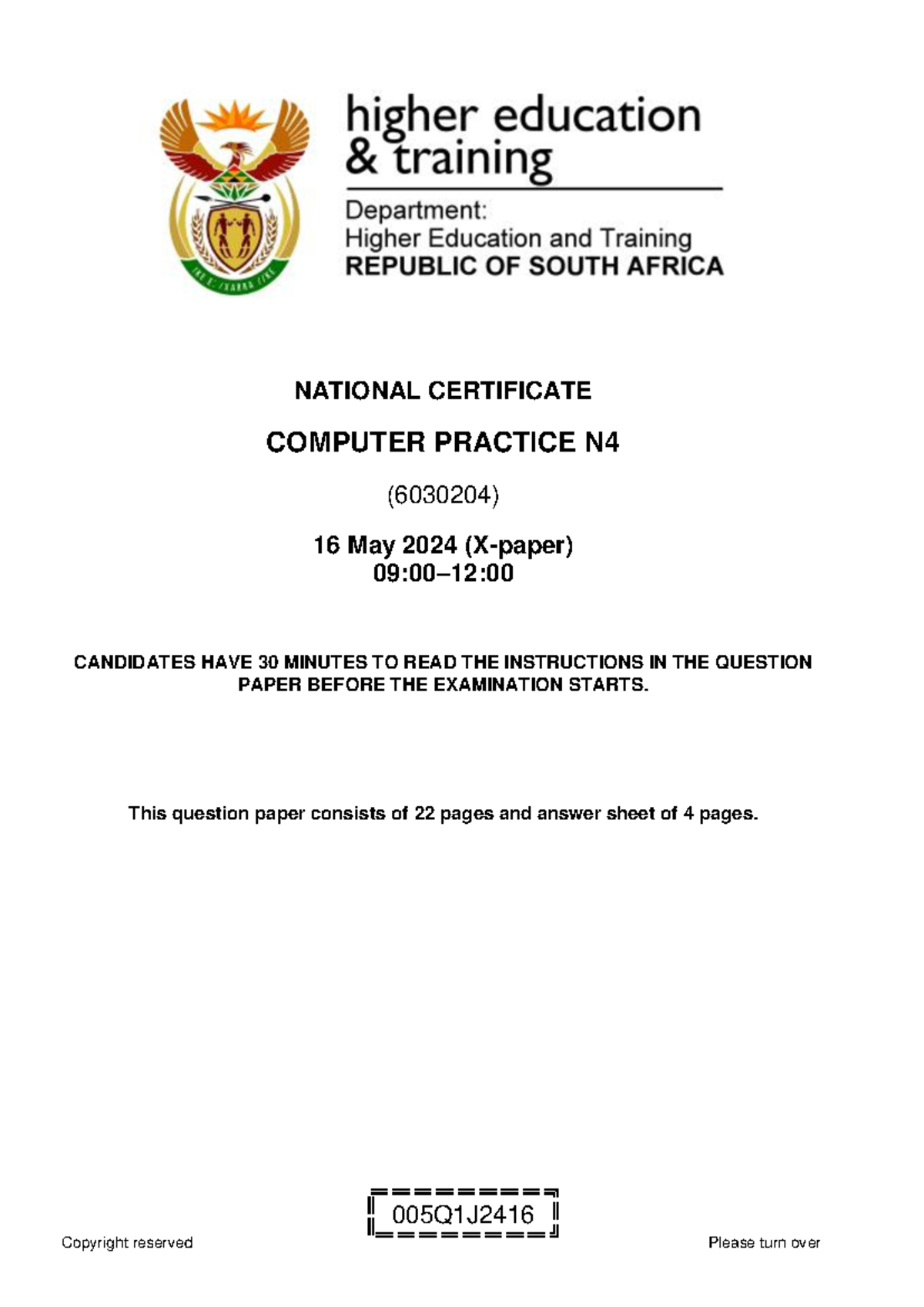 N210 Computer Practice N4 Question Paper June 2024 - Studocu