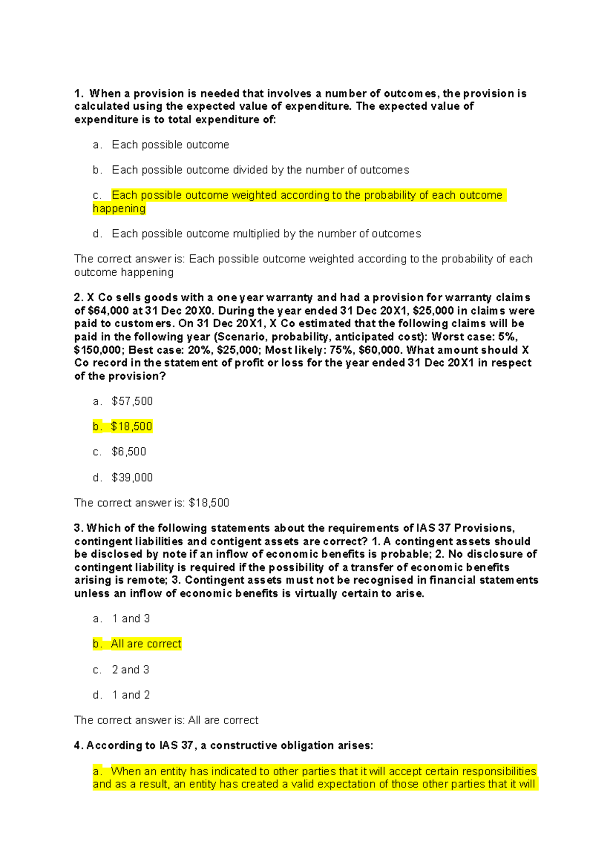 Topic 10 Provisions - ... - When a provision is needed that involves a ...