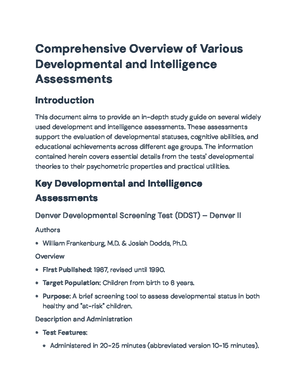 Comprehensive Guide to Intelligence & Achievement Testing - Guide to ...