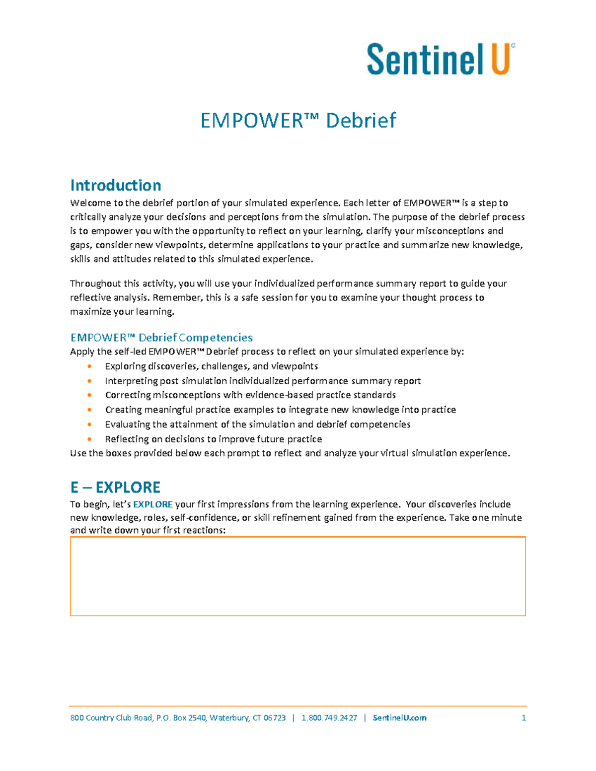 Sentinel U Debrief Analyzing Patient Management Delegation Skills