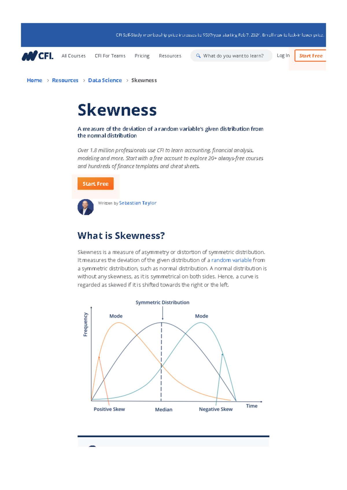 Skewness in Data Science (DSC101): Overview, Types & Measurement Guide -  Studocu
