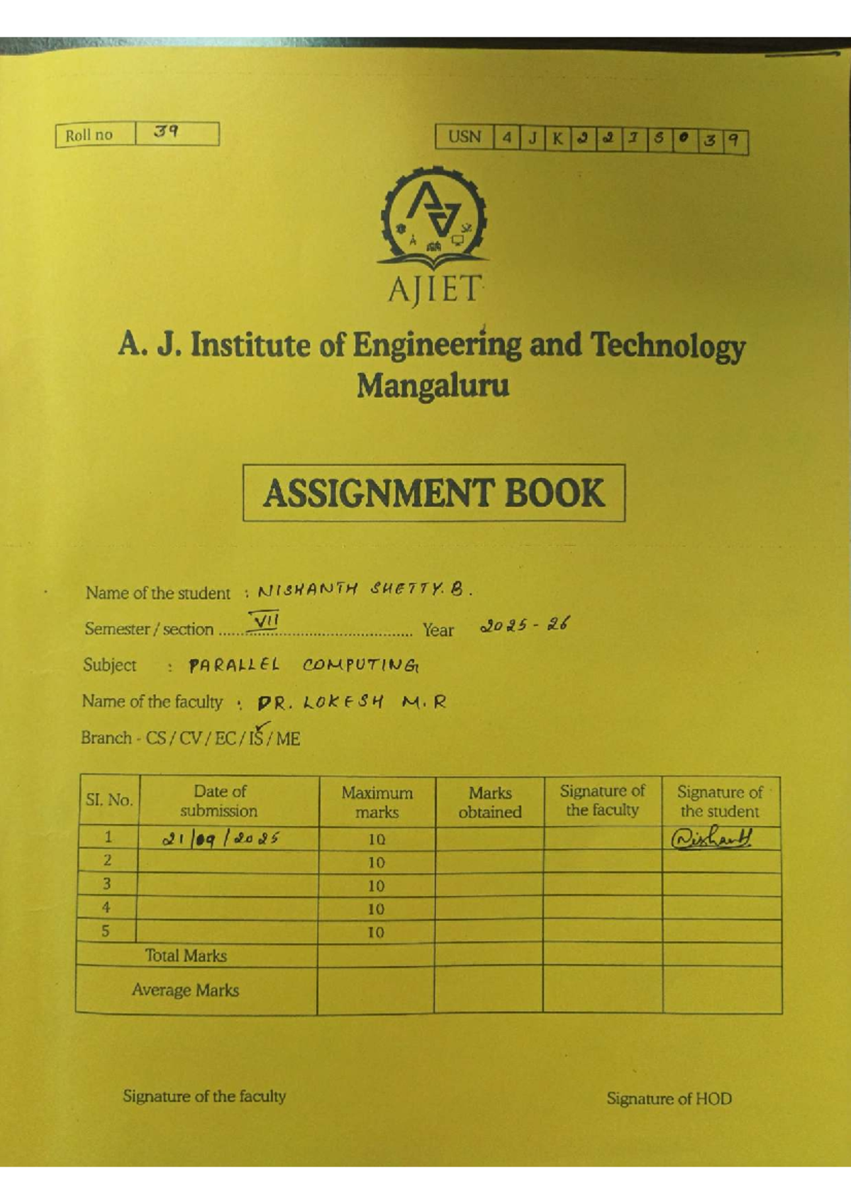 Parallel Computing Assignment 1 & 2 - 4JK221S039 - Studocu
