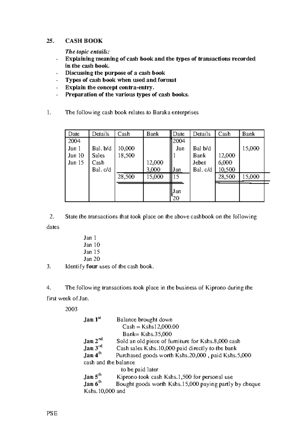 CASH BOOK NOTES - Understanding Transactions & Types (CASH-BOOK-Q ...