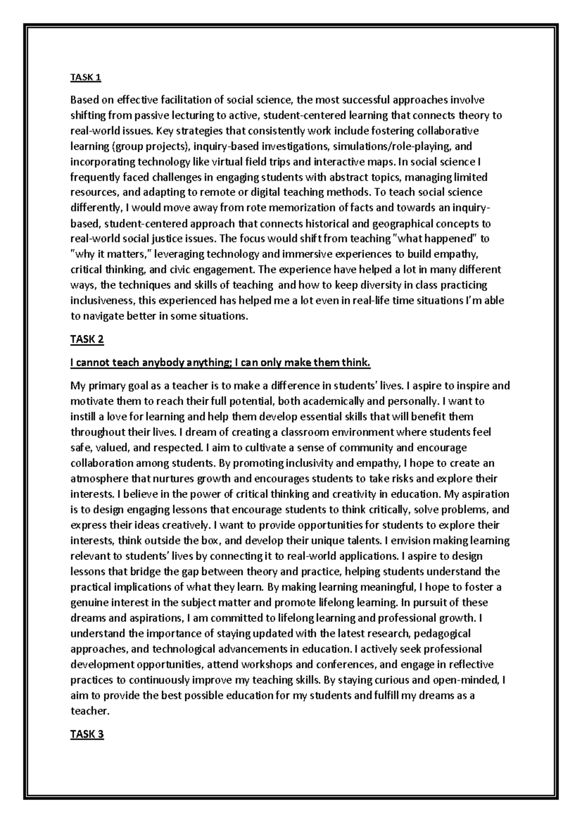 Reflection on Service Learning: Strategies for Engaging Students in ...