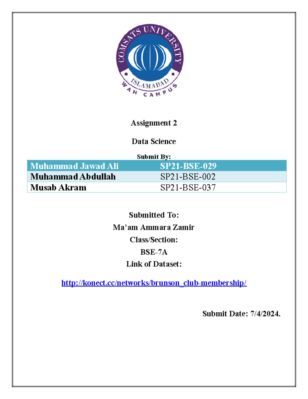 Assignment 02 - Summary Introduction to Data Science - Assignment 2 ...