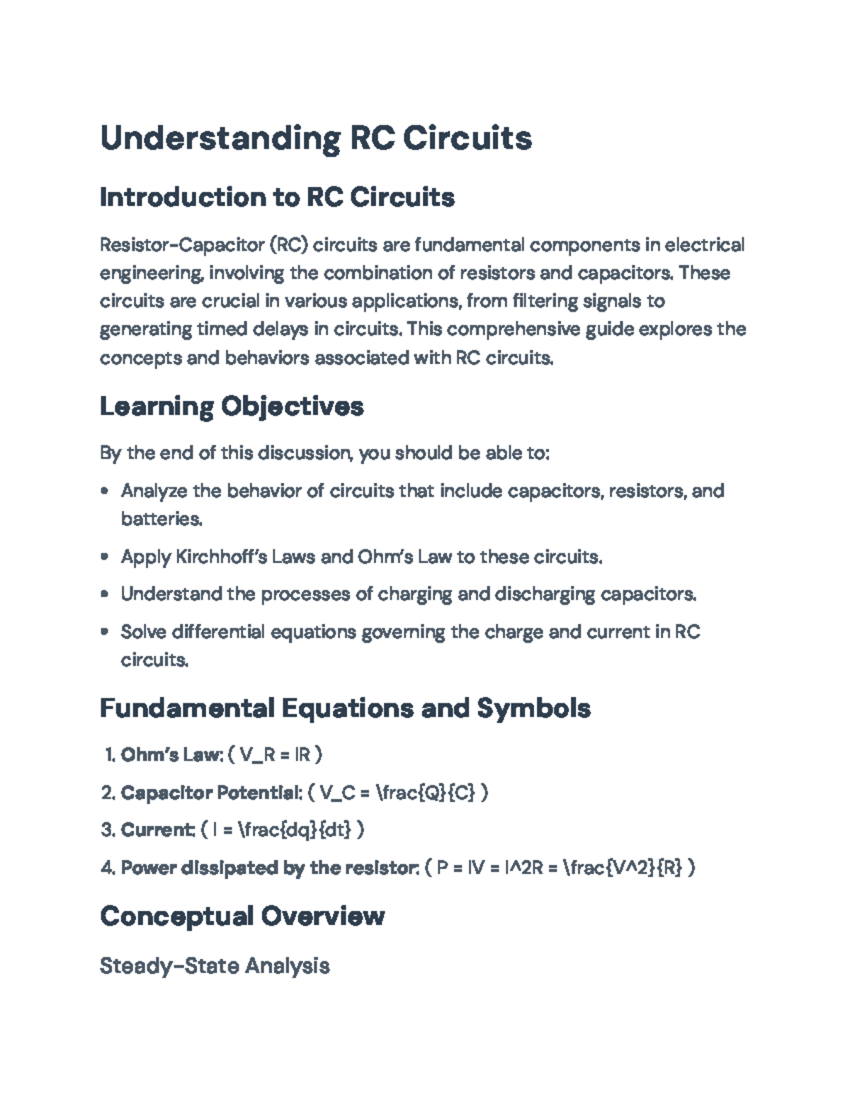 Understanding RC Circuits: Charging, Discharging, and Applications ...