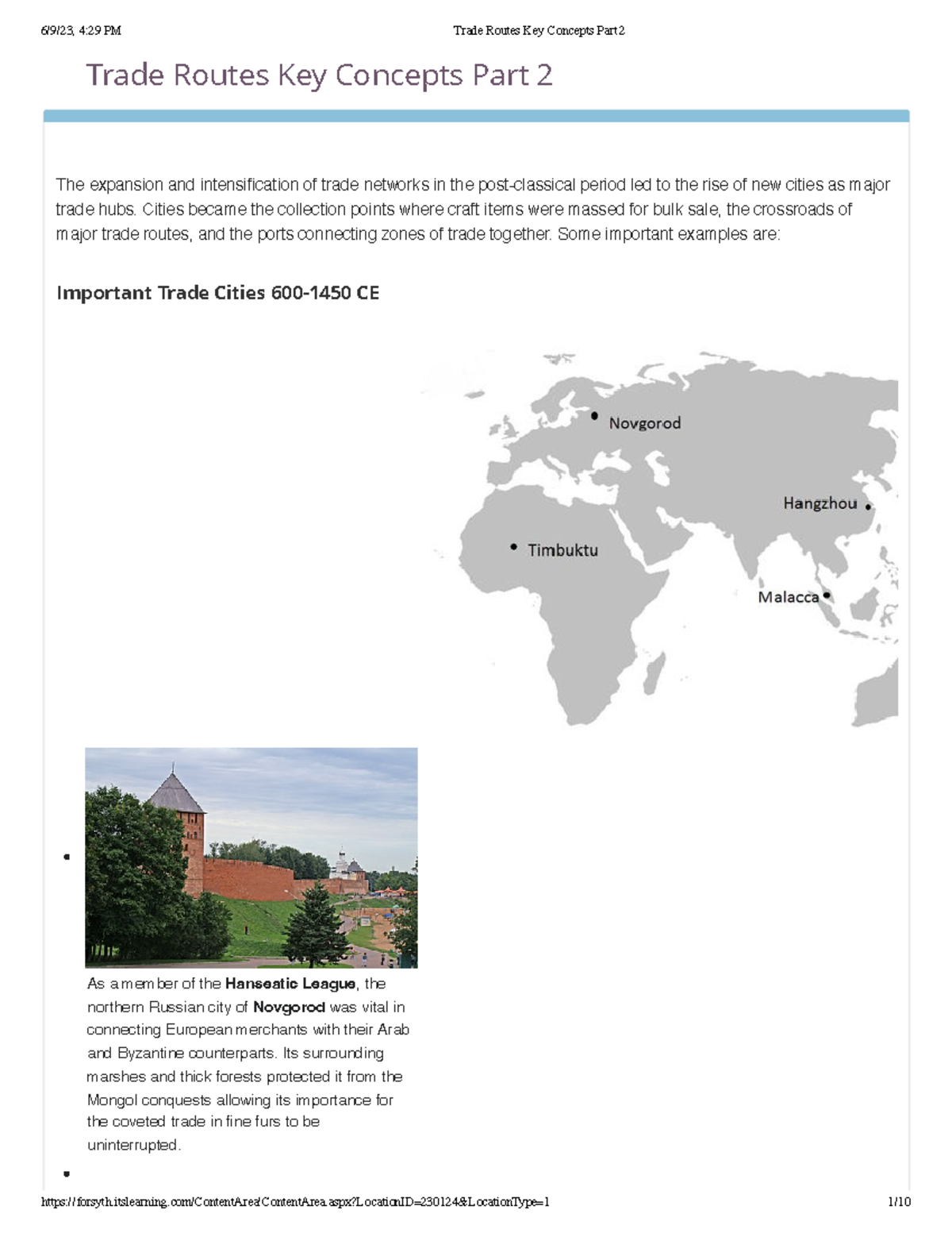 Trade Routes Key Concepts Part 2: Expansion and Luxury Goods (600-1450 ...