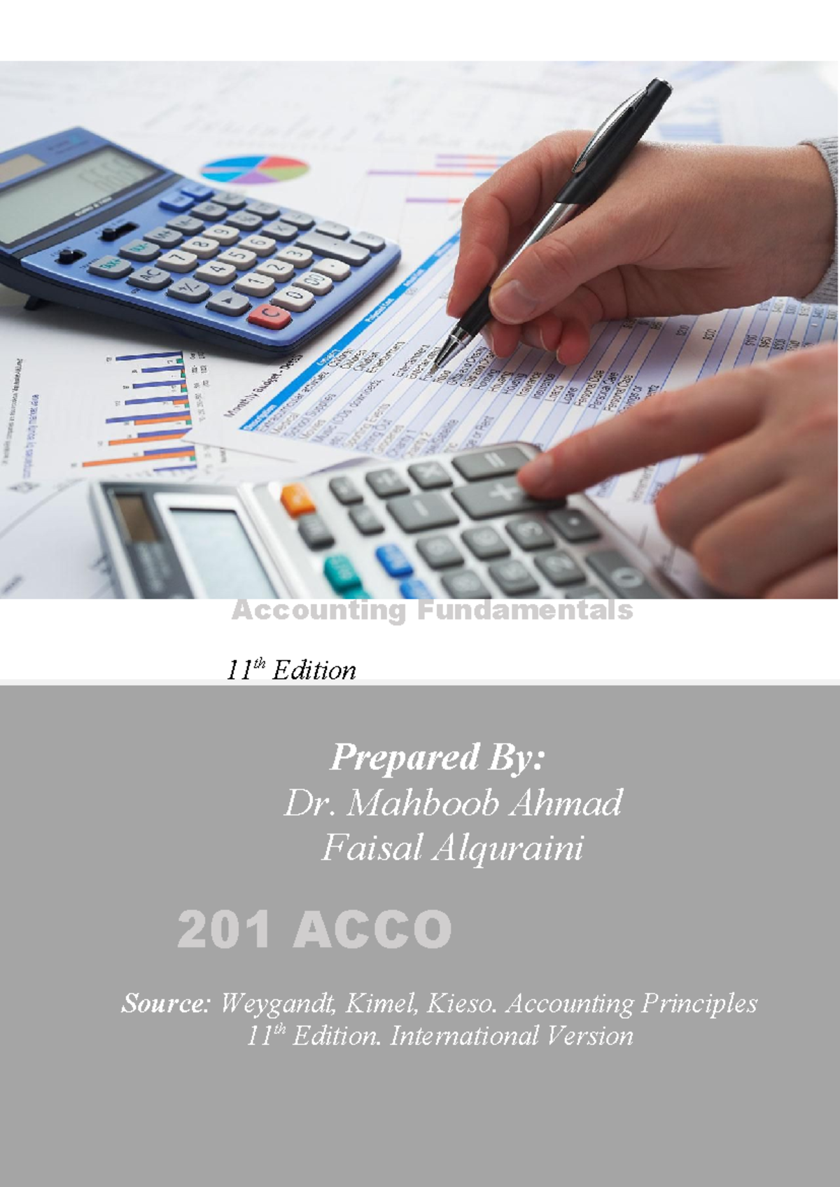 ACCO 201: Chapter 1 - Introduction to Accounting Concepts - Studocu