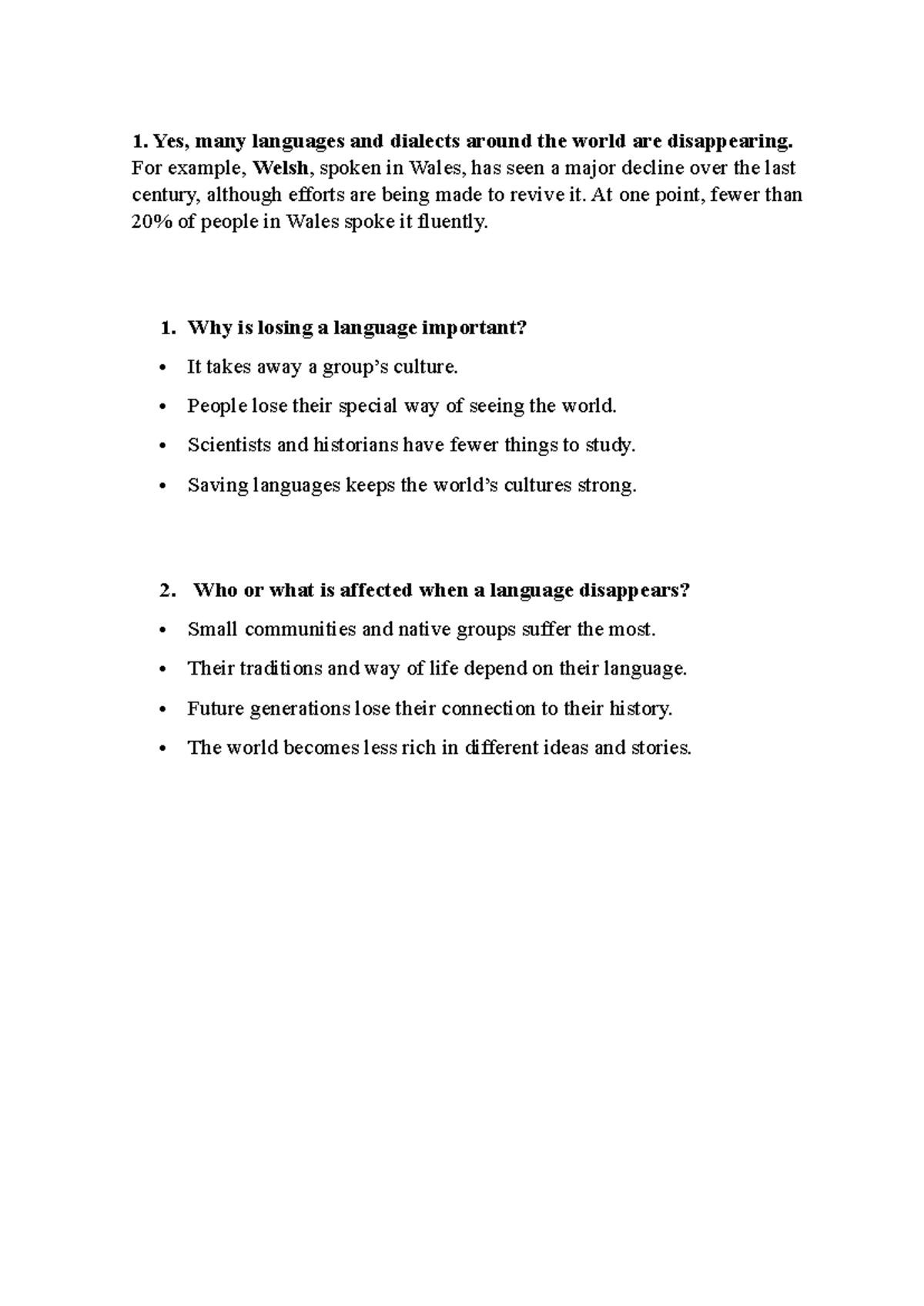Trs5 - The Importance of Language Preservation and Cultural Identity ...